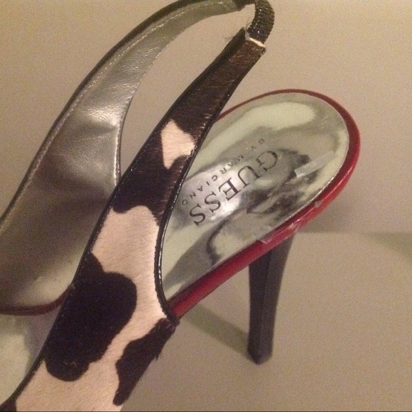 Guess platform animal print sling backs - Picture 2 of 4